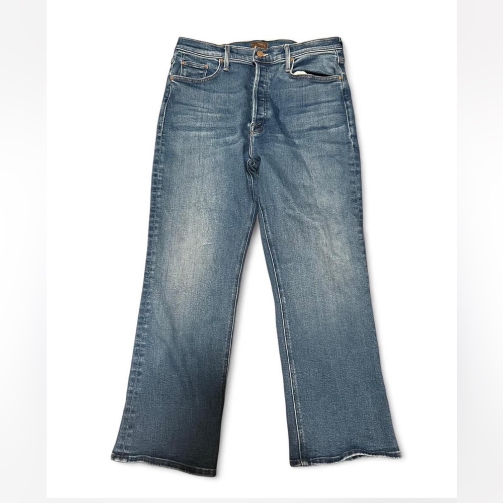 MOTHER The Tripper Ankle Work Hard Play Hard Light Blue Jeans Size 33 - Picture 4 of 12